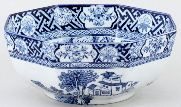 Bowl octagonal c1920s